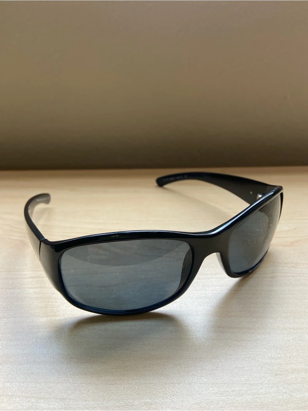 Prada SPR 12F Black Shell Sunglasses Made in Italy